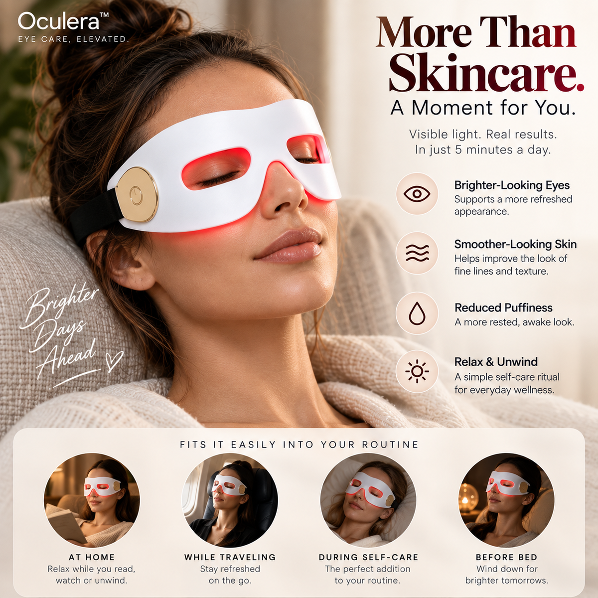 Oculera™ Red Light Eye Therapy Mask