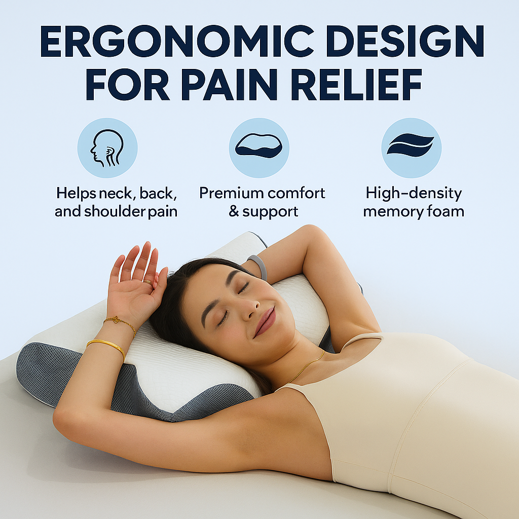 ContourEase™ Orthopedic Memory Foam Pillow