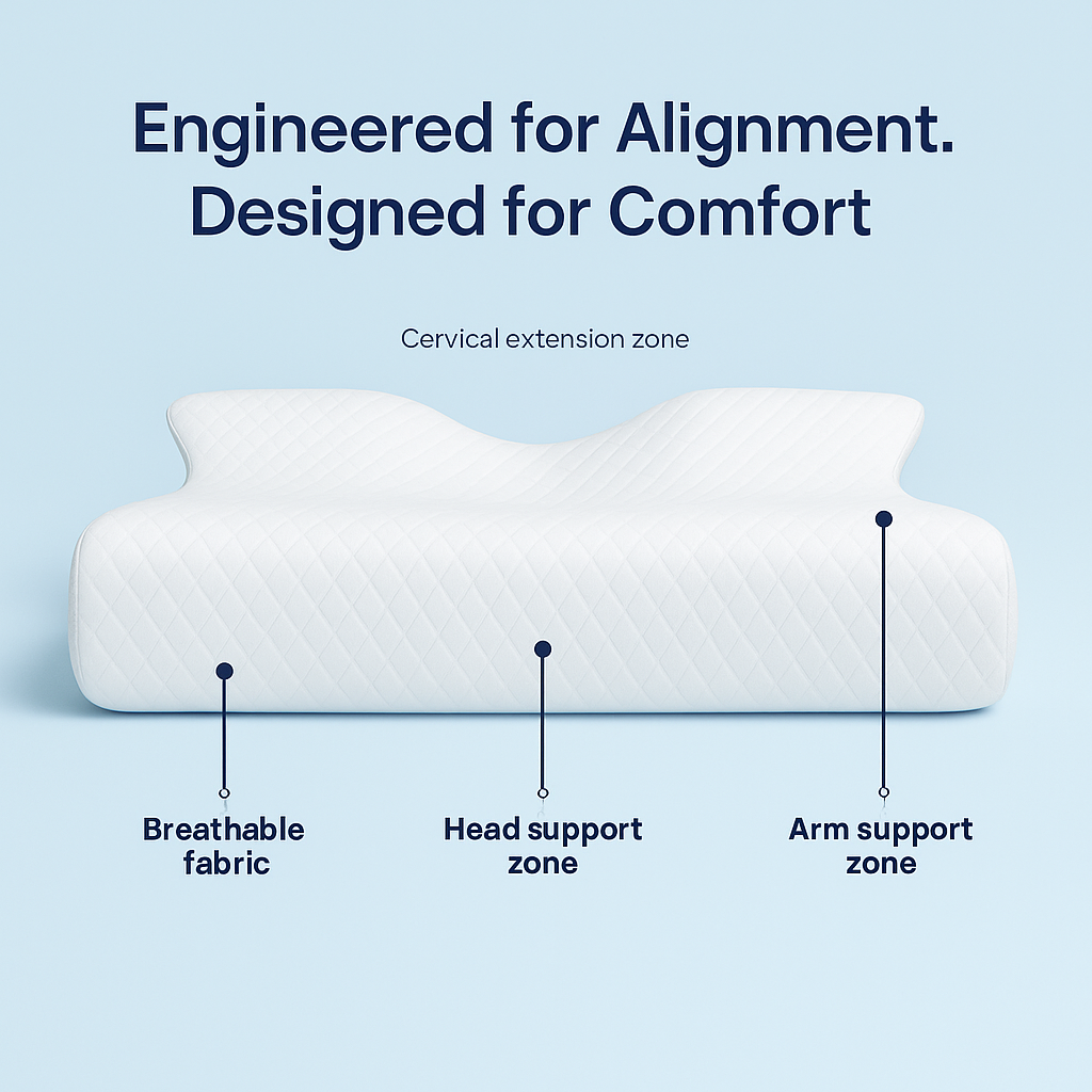 ContourEase™ Orthopedic Memory Foam Pillow
