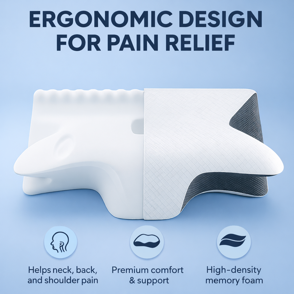 ContourEase™ Orthopedic Memory Foam Pillow