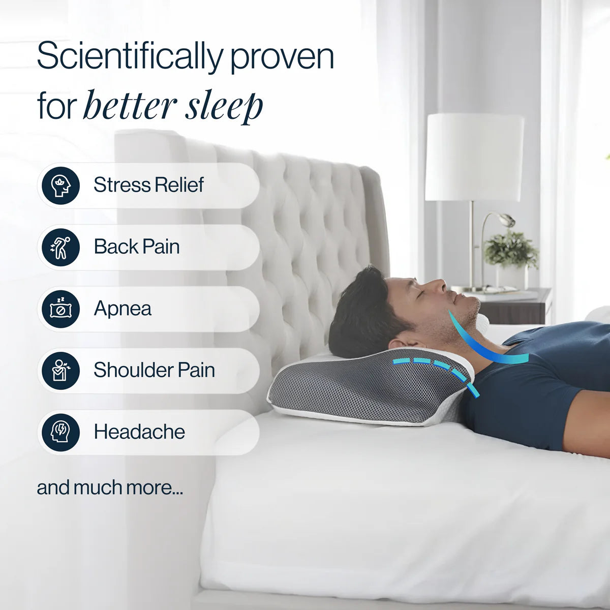 ContourEase™ Orthopedic Memory Foam Pillow