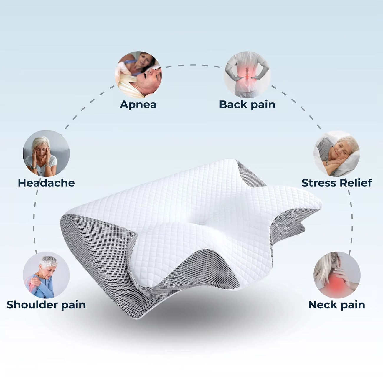 ContourEase™ Orthopedic Memory Foam Pillow