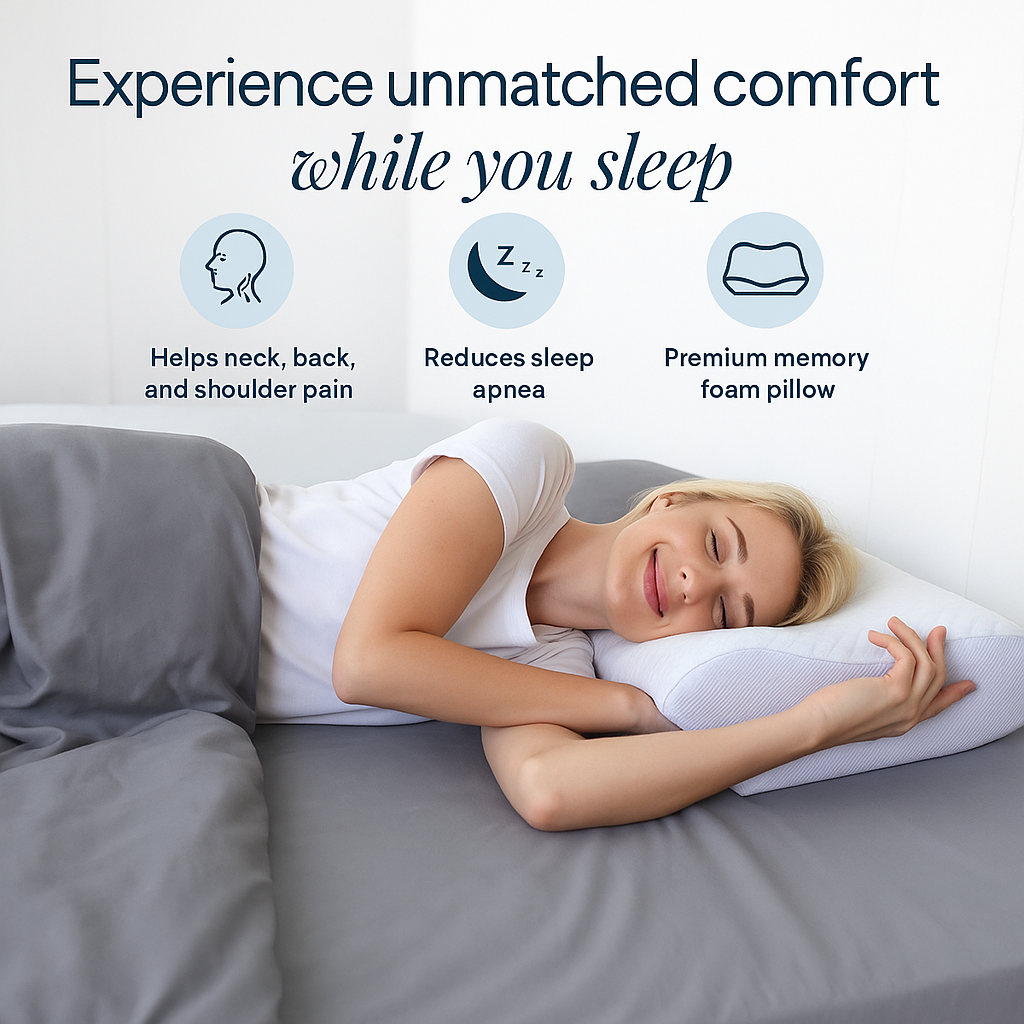 ContourEase™ Orthopedic Memory Foam Pillow