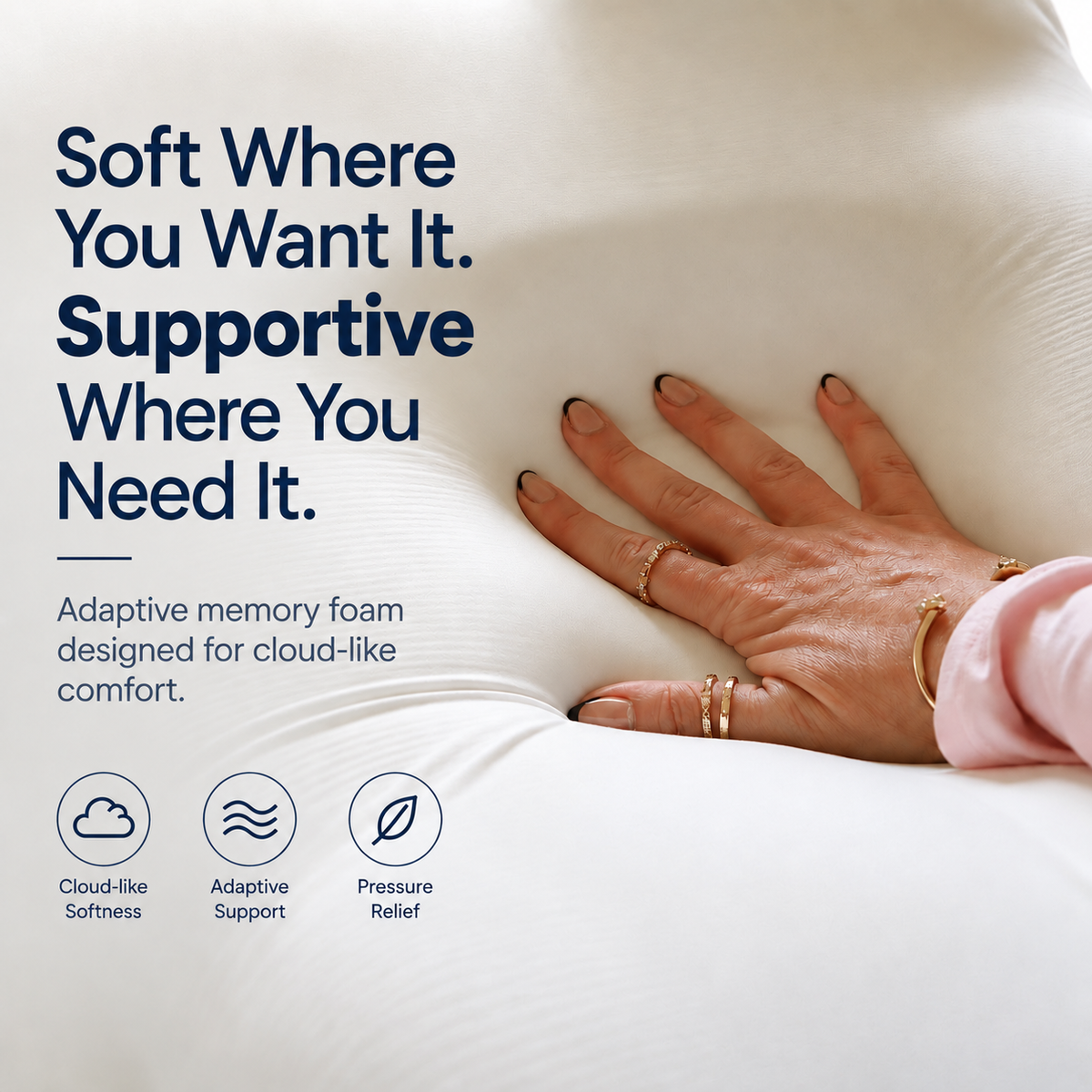 CloudCradle™ Ergonomic Pillow