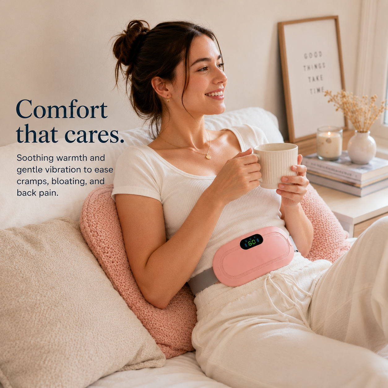 ComfortCycle Menstruations-Heizkissen und Gürtel zur Krampflinderung