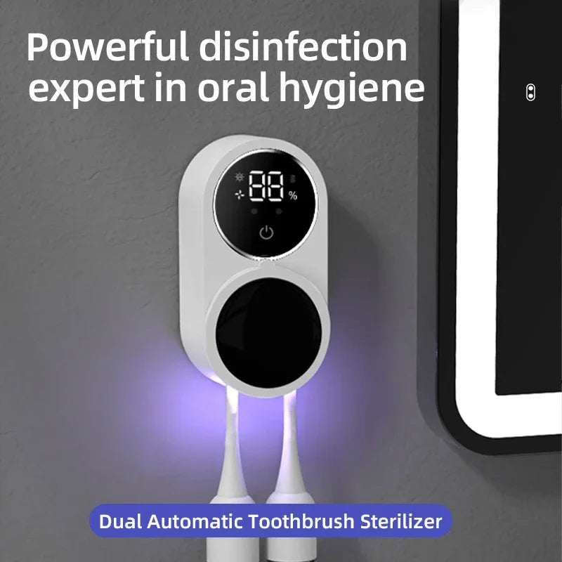 UV-C Toothbrush Sanitizer and Holder