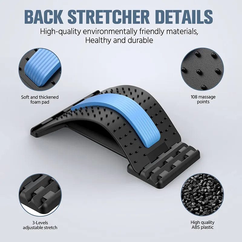 SpineFlex Pro - Advanced Multi-Level Adjustable Back Stretcher - Neurelio